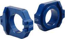 Load image into Gallery viewer, WORKS AXLE BLOCKS ELITE HON BLUE 17-200