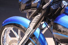 BAGGERNATION SLIDER COVER YAFTERBURNER EXT CHROME 14-UP SC-YB-EXT-14L-C