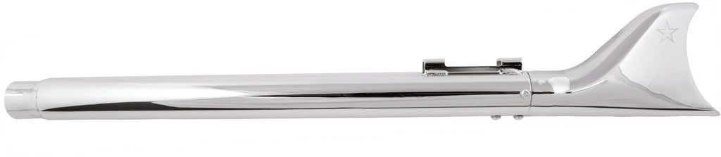 FREEDOM SHARKTAIL SLIP-ON CHROME CHROME 2-1/8"X32" FLT HD00022