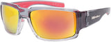BOMBER BOOGIE BOMB FLOATING EYEWEAR 2 TONE SMOKE W/RED MIRROR LENS BG104RM-RF