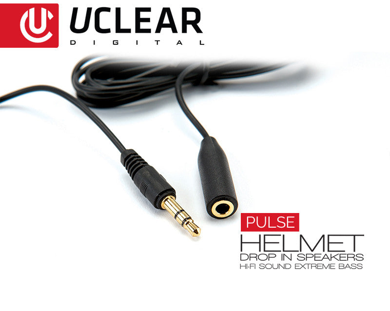 UCLEAR PULSE WIRED DROP-IN HELMET SPEAKER W/3.5MM JACK 11023