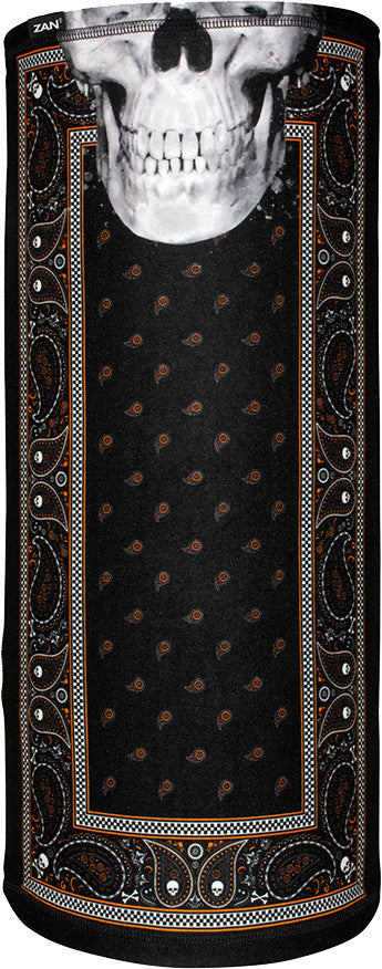 ZAN SPORTFLEX MOTLEY TUBE BLACK/ORANGE CLASSIC BANDANA TL197