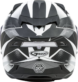 GMAX FF-98 FULL-FACE APEX HELMET MATTE BLACK/WHITE XS G1981433