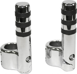 LINDBY CLAMP-ON PEGS CHR W/ WIDE O RING FOR 1 1/2