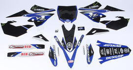 D'COR YAMAHA RACELINE GRAPHICS COMPLETE GRAPHIC KIT BLACK 20-50-251