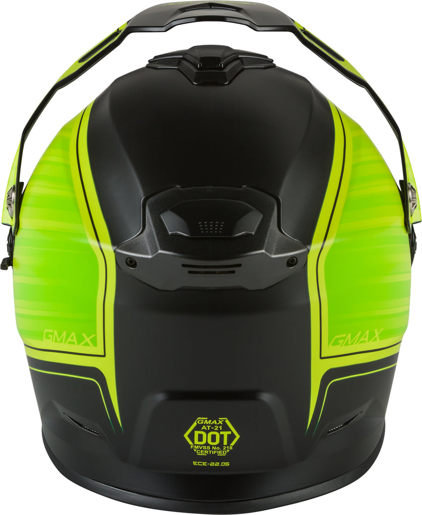 GMAX AT-21 ADVENTURE RALEY HELMET MATTE BLACK/HI-VIS SM G1211744