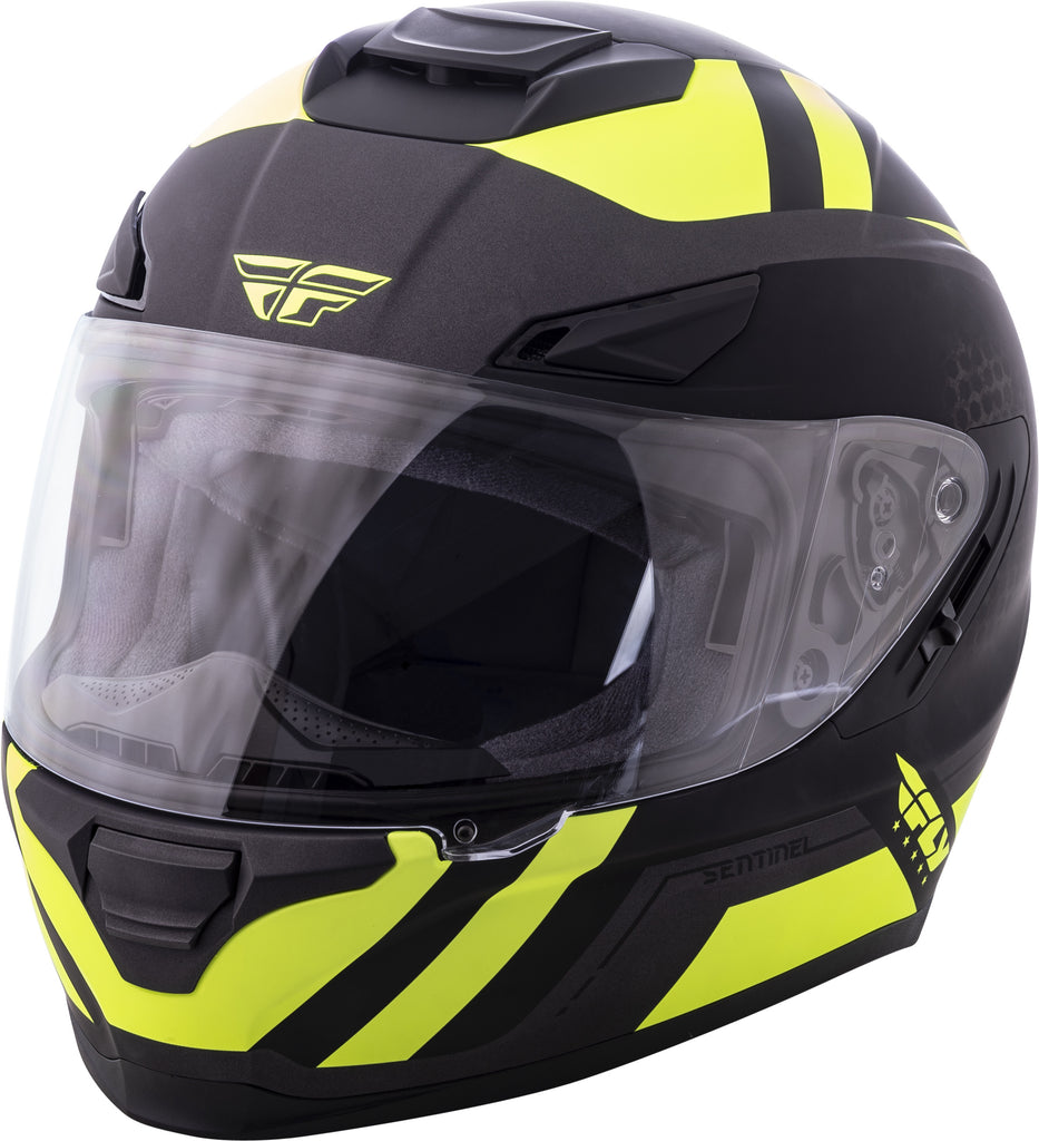 FLY RACING SENTINEL MESH HELMET BLACK/HI-VIS SM 73-8325S