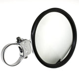 AXIA ROUND CONVEX GLASS BILLET ARM SIDE MIRROR SILVER 5