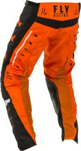 Load image into Gallery viewer, FLY RACING KINETIC K120 PANTS ORANGE/BLACK/WHITE SZ 20 373-43720