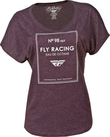 FLY RACING EAU DE OCTANE LADIES TEE PURPLE M 356-0299M-atv motorcycle utv parts accessories gear helmets jackets gloves pantsAll Terrain Depot