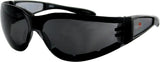 BOBSTER SHIELD II SUNGLASSES BLACK W/SMOKE LENS ESH201