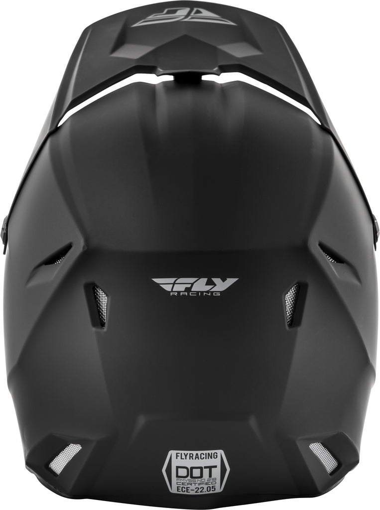 FLY RACING YOUTH KINETIC SOLID HELMET MATTE BLACK YM 73-3470YM