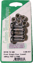 Load image into Gallery viewer, GARDNERWESTCOTT FRONT BRAKE ROTOR TORX TORX BUTTONHEAD CHRM 84-UP C-80-42T
