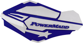 POWERMADD SENTINAL HANDGUARDS (BLUE/WHITE) 34421-atv motorcycle utv parts accessories gear helmets jackets gloves pantsAll Terrain Depot