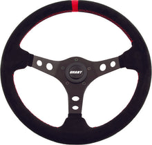 Load image into Gallery viewer, GRANT SUEDE SERIES STEERING WHEEL BLACK/RED 695
