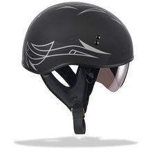 Load image into Gallery viewer, GMAX HH-65 HALF HELMET PIN NAKED MATTE BLACK/DARK SILVER XS G1658073