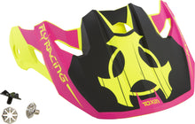 Load image into Gallery viewer, FLY RACING TOXIN ORIGINAL YOUTH VISOR MATTE HI-VIS/PINK 73-88022Y