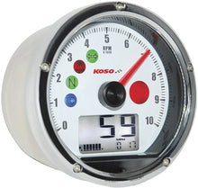Load image into Gallery viewer, KOSO TNT-01 MULTIFUNCTION SPEEDOMETER WHITE BA035W00-HD