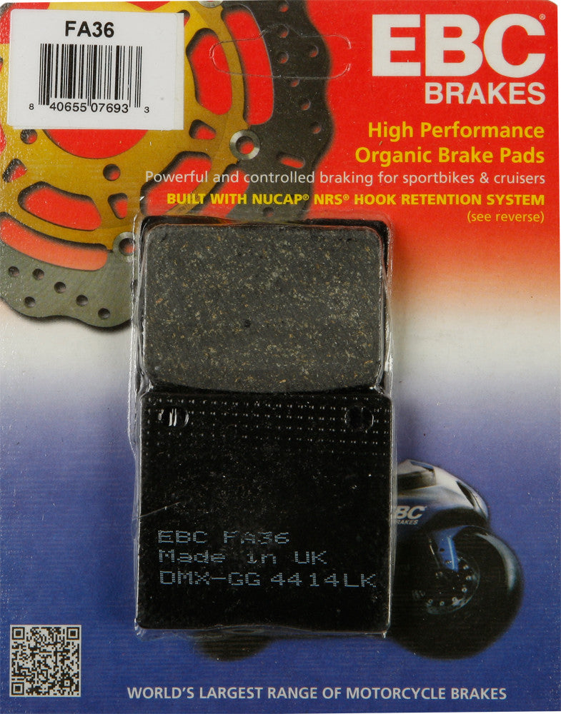 EBC BRAKE PADS FA36-atv motorcycle utv parts accessories gear helmets jackets gloves pantsAll Terrain Depot