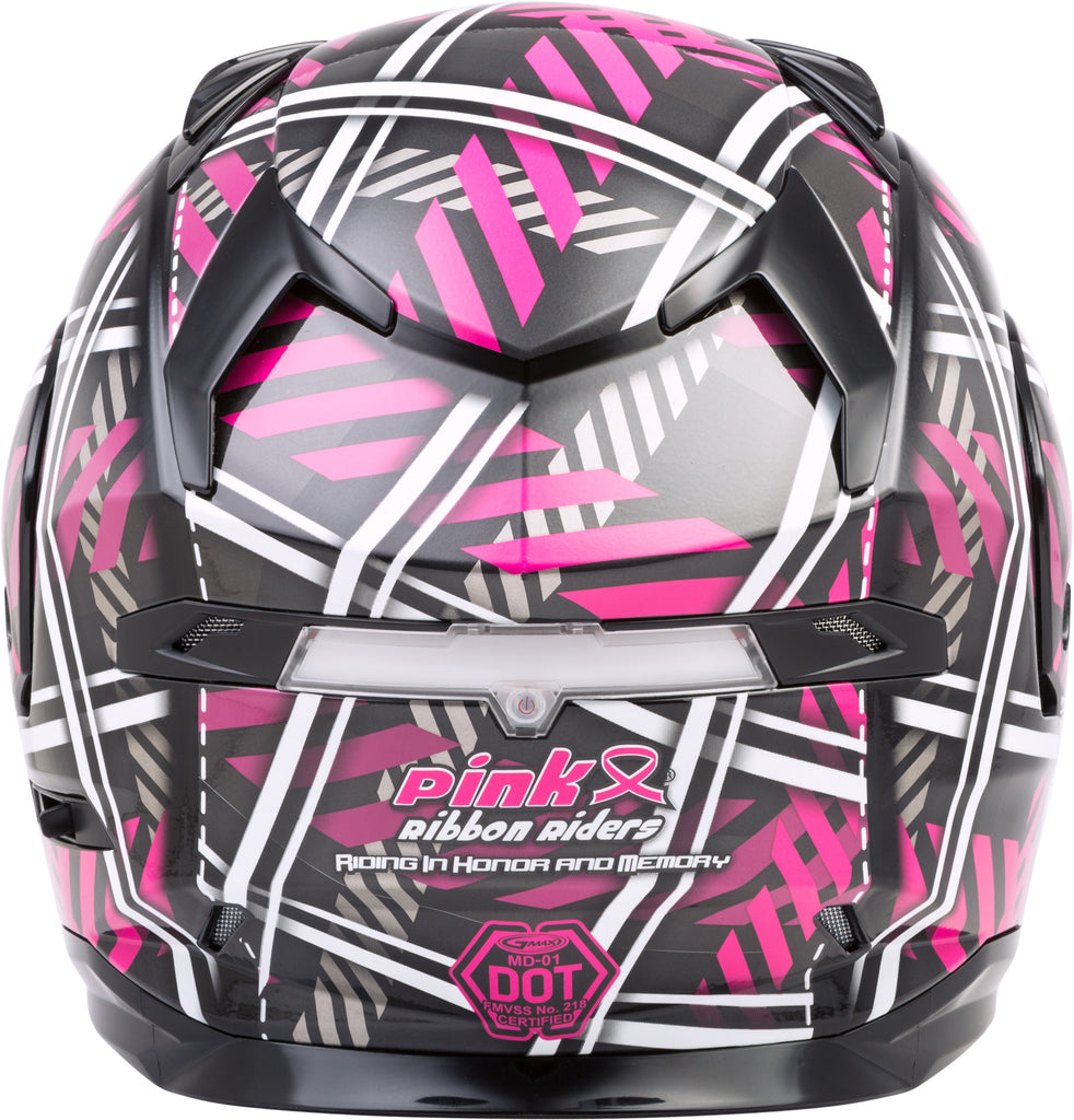 GMAX MD-01 PINK RIBBON RIDERS HELMET BLACK/PINK XS G1012403