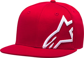 ALPINESTARS CORP SNAP HAT RED/WHITE FLAT BILL 1139-81505-3020