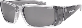 BOMBER PIPE BOMB EYEWEAR SMOKE W/SILVER MIRROR POLARIZED LENS PB114