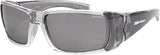 BOMBER PIPE BOMB EYEWEAR SMOKE W/SILVER MIRROR POLARIZED LENS PB114