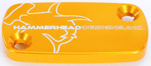 Load image into Gallery viewer, HAMMERHEAD MASTER CYLINDER COVER FRONT GOLD 35-0101-00-50