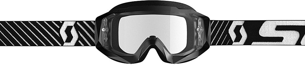 SCOTT HUSTLE GOGGLE X BLACK/WHITE W/CLEAR WORKS 268183-1007113