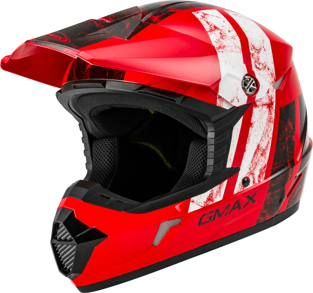 MX-46 OFF-ROAD DOMINANT HELMET RED/BLACK/WHITE XL-atv motorcycle utv parts accessories gear helmets jackets gloves pantsAll Terrain Depot
