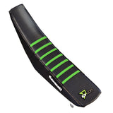 D'COR SEAT COVER BLACK/GREEN W/RIBS 30-20-459