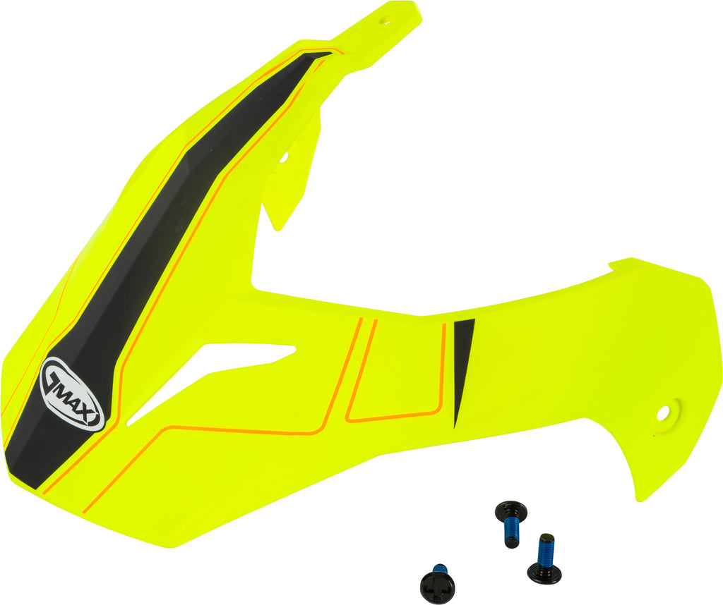 GMAX VISOR W/SCREWS EXPEDITION MATTE HI-VIS YELLW/BLACK GM-11 G011092