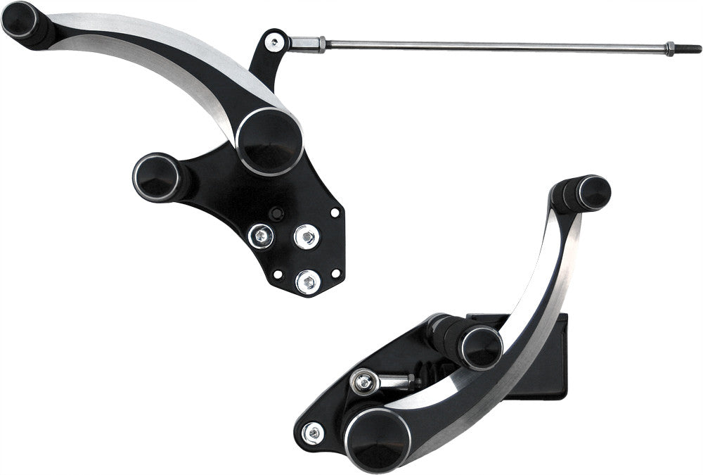ACCUTRONIX SOFTAIL FORWARD CONTROLS EVO BLACK FC103-SIN