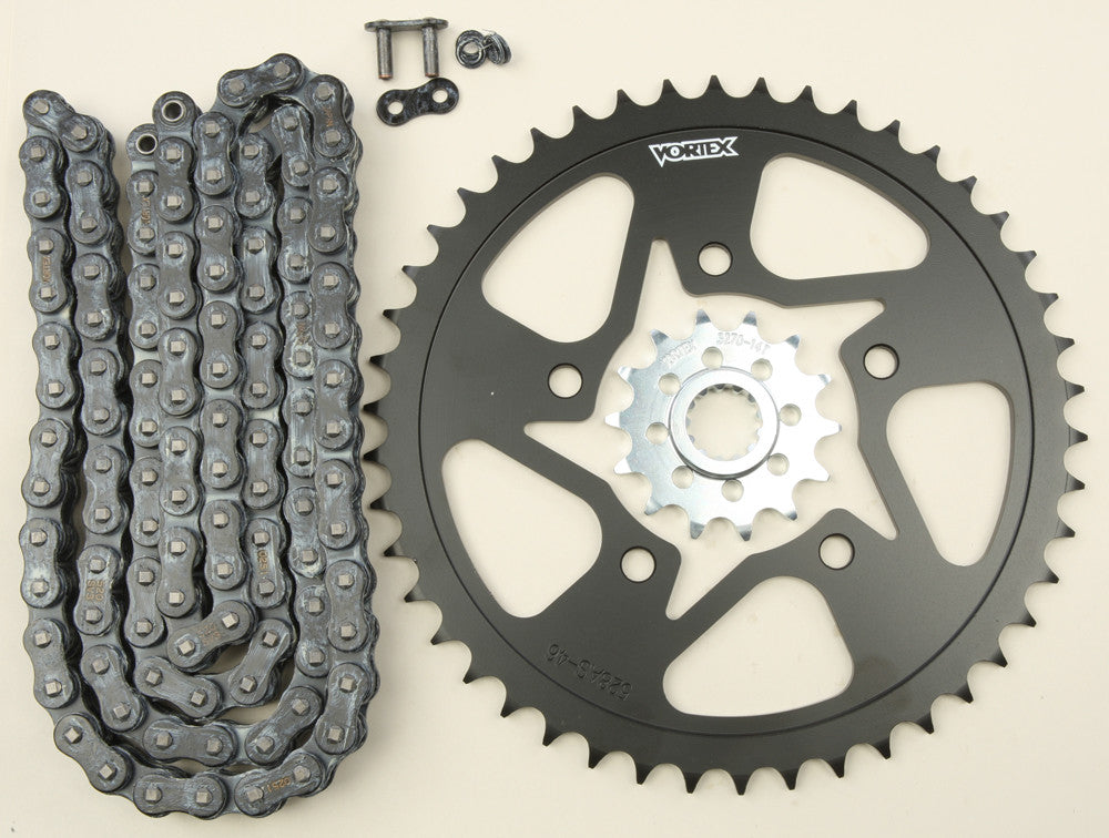 VORTEX SPROCKET/CHAIN KIT BLACK CK6262-atv motorcycle utv parts accessories gear helmets jackets gloves pantsAll Terrain Depot