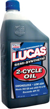 Load image into Gallery viewer, LUCAS SEMI-SYNTHETIC 2-CYCLE OIL QT 10110
