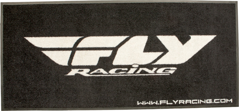 FLY RACING FLOOR RUG BLACK/WHITE 73"X33" FLY RUG