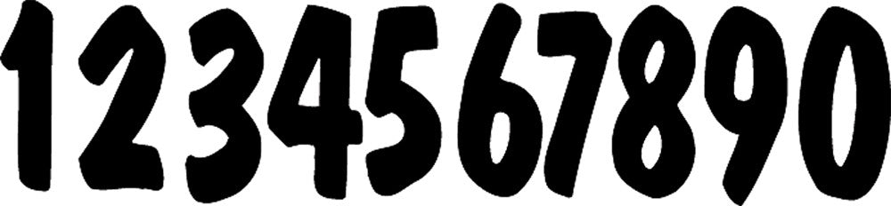 DIRT DIGITS #0 BLACK PRO LITE DIGITS 3/PK PL53B-0