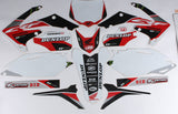D'COR HONDA RACELINE GRAPHICS COMPLETE KIT WHITE 20-10-430