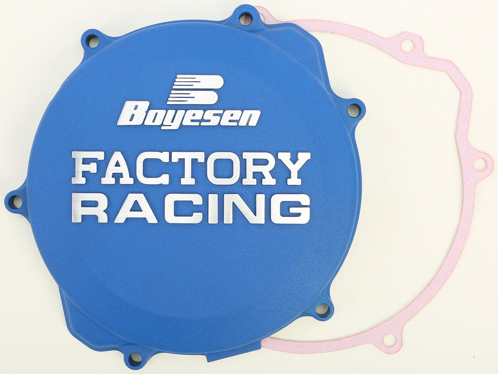 BOYESEN FACTORY RACING CLUTCH COVER BLUE CC-32AL