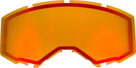 FLY RACING DUAL LENS W/O VENTS ADULT RED MIRROR/AMBER FLB-033