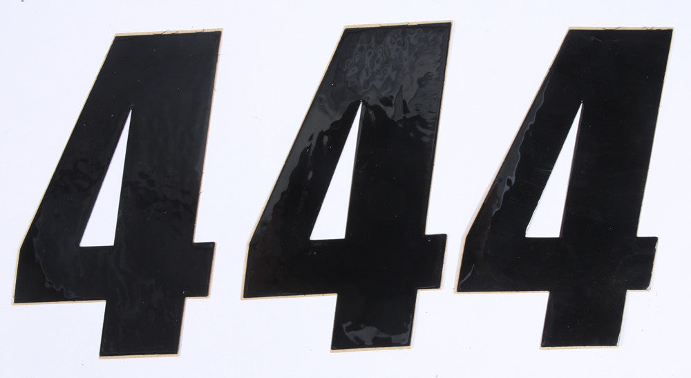 D'COR NUMBER 4 BLACK 6" 3/PK 45-26-4