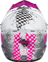 Load image into Gallery viewer, GMAX YOUTH MX-46Y OFF-ROAD ANIM8 HELMET WHITE/NEON PINK/PUR YL G3461782