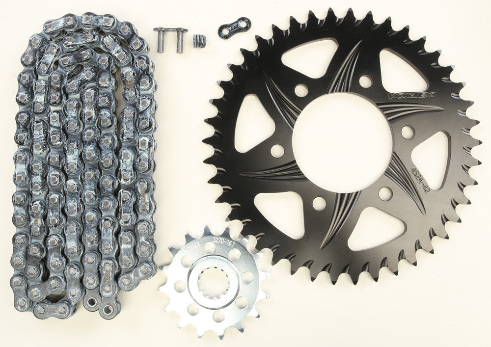 VORTEX SPROCKET/CHAIN KIT BLACK CK6298-atv motorcycle utv parts accessories gear helmets jackets gloves pantsAll Terrain Depot