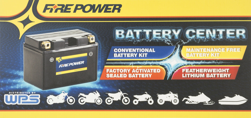FIRE POWER BATTERY RACK SIGN FP BATTERY SIGN