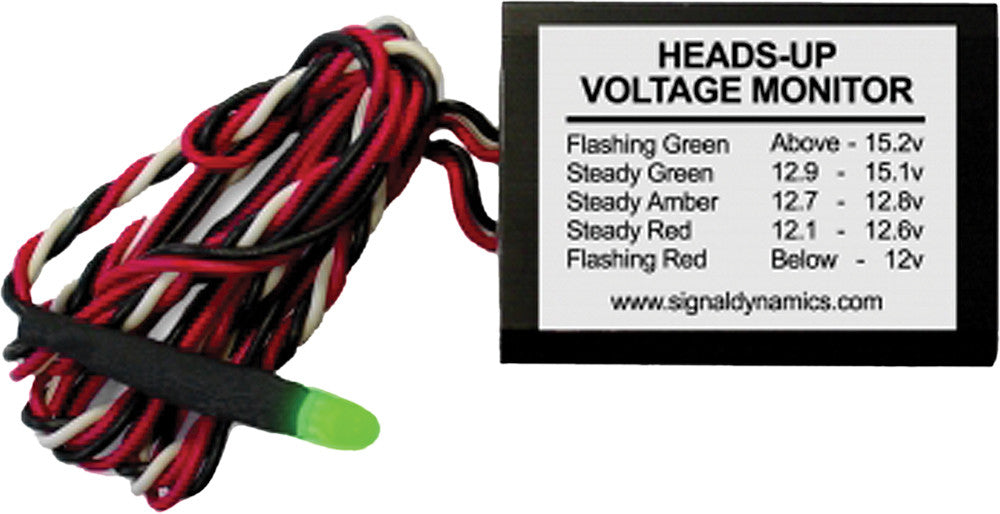 SDC HEADS-UP VOLTAGE MONITOR 2-1/4X1-5/8-5/8" 01050-atv motorcycle utv parts accessories gear helmets jackets gloves pantsAll Terrain Depot