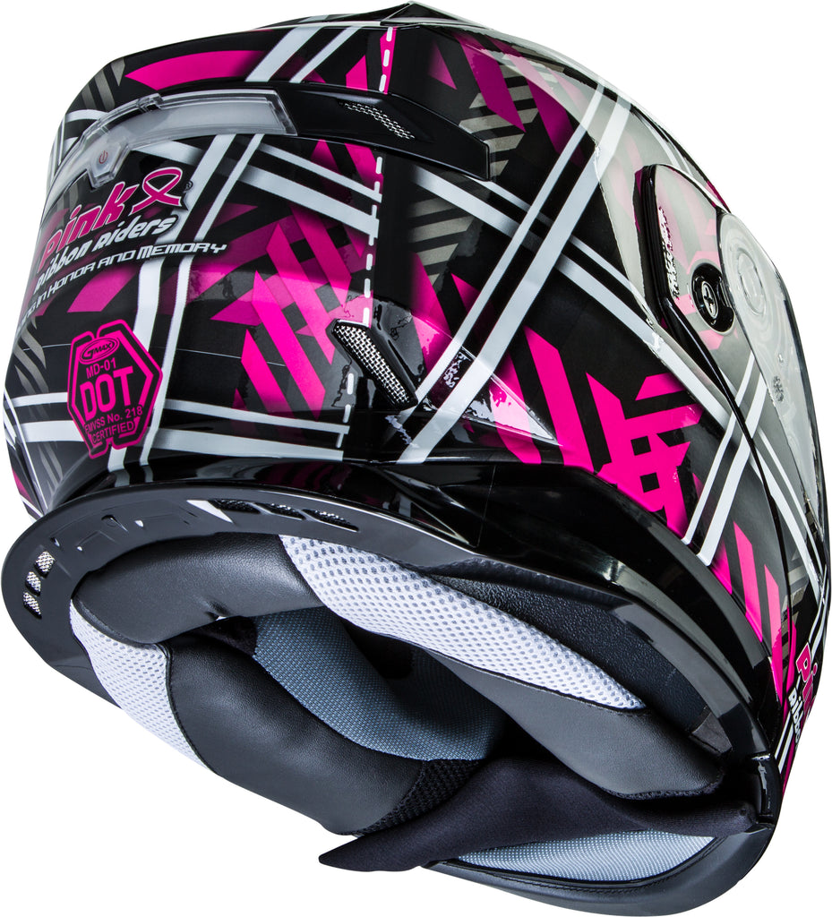GMAX MD-01S MODULAR PINK RIBBON RIDERS SNOW HELMET BLK/PINK XS G2012403D