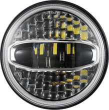 Load image into Gallery viewer, PATHFINDER 7&quot; LED HEADLIGHT W/CHROME MOUNTING BRACKET HD7NWC