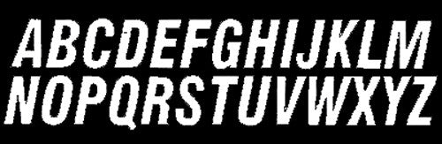 DIRT DIGITS 3" WHITE SX ALPHA DIGITS "H" 3/PK AD33W-H