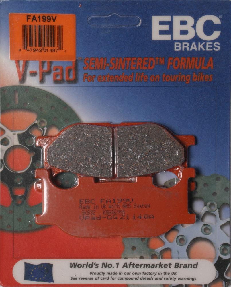 EBC BRAKE PADS V-SERIES FA199V-atv motorcycle utv parts accessories gear helmets jackets gloves pantsAll Terrain Depot