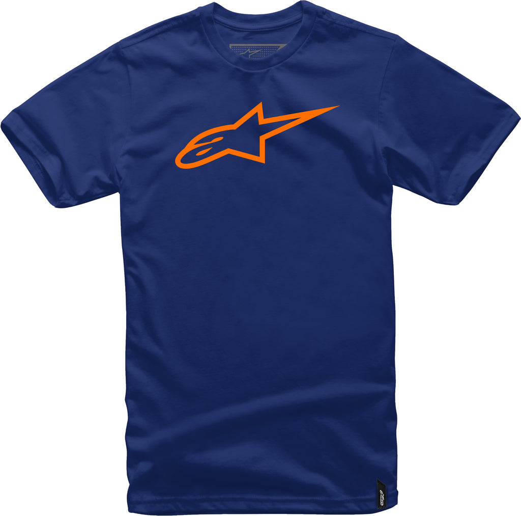 ALPINESTARS AGELESS TEE NAVY/ORANGE MD 1032-72030-7032-MD